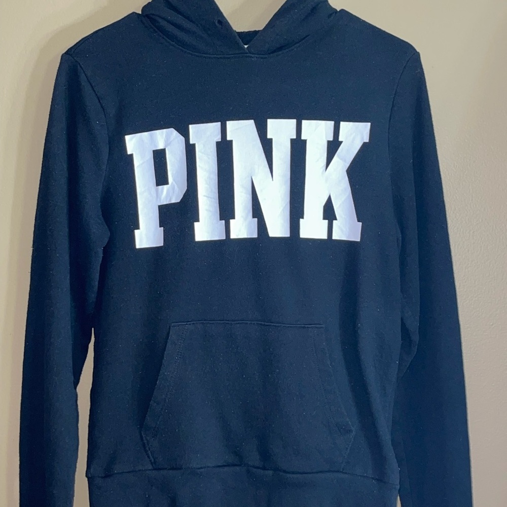 Victoria's Secret Black and White PINK Hoodie